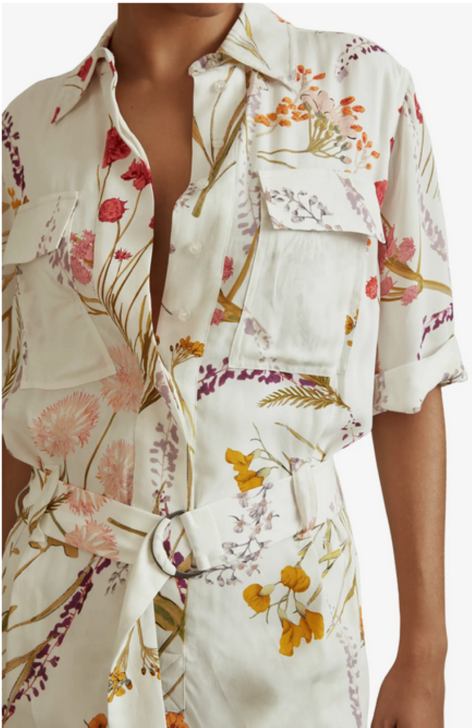 Reiss Faya Floral Shirtdress