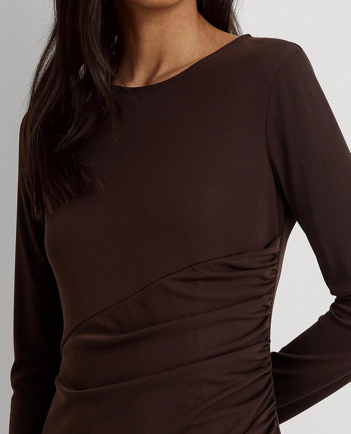 LAUREN RALPH LAUREN Stretch Jersey Long-Sleeve Dress