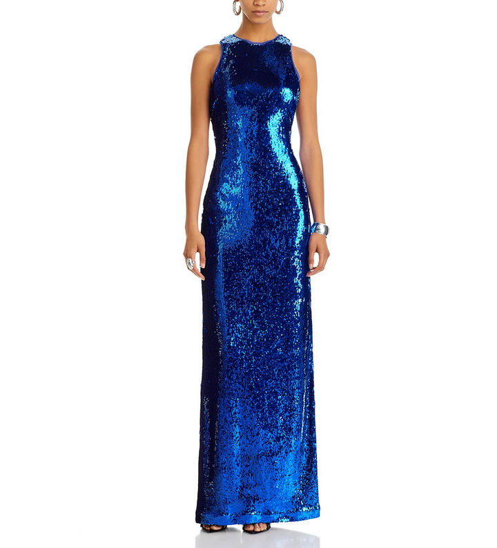 HALSTON Hasia Sequined Gown