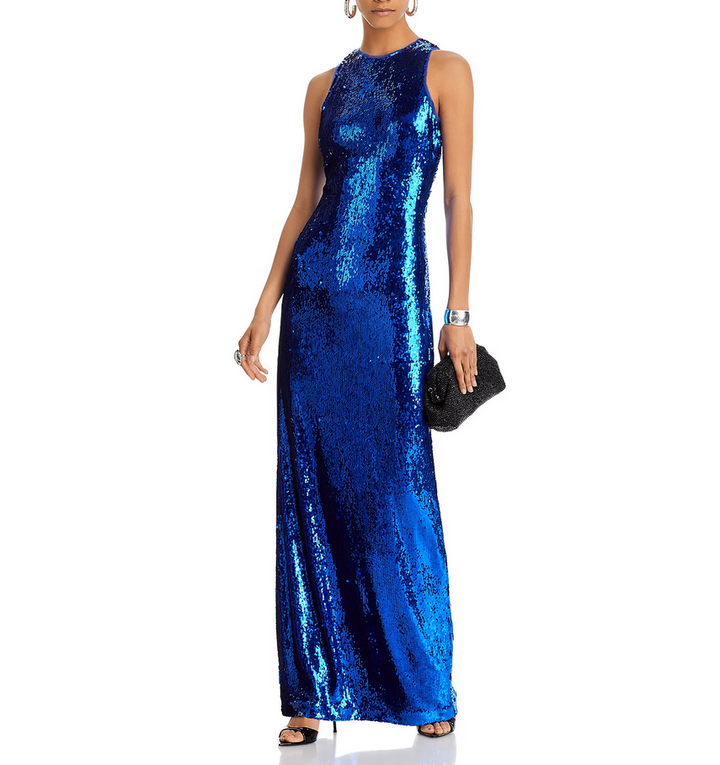 HALSTON Hasia Sequined Gown