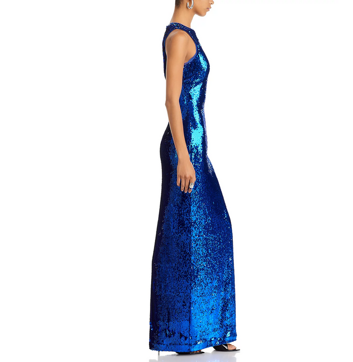 HALSTON Hasia Sequined Gown