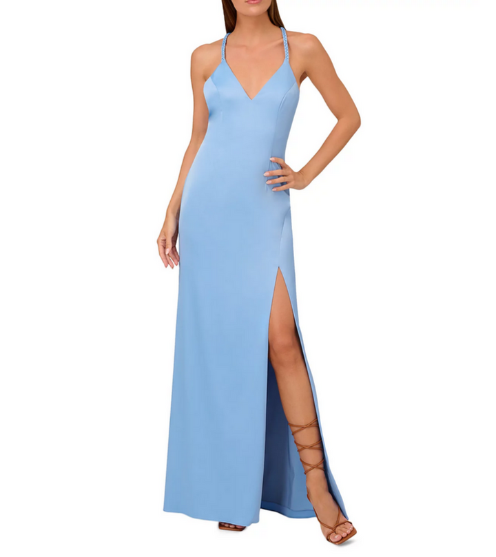 Liv Foster Satin Mermaid Gown