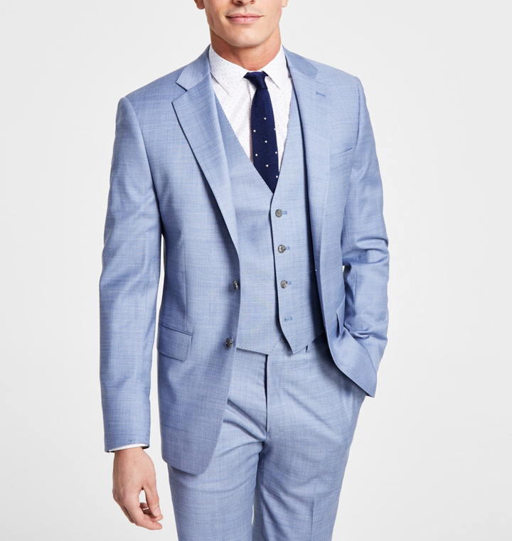 Calvin Klein Men's Slim-Fit Wool-Blend Stretch Suit Jackets