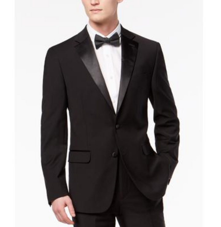 Calvin Klein Men's Slim-Fit Infinite Stretch Black Tuxedo Jacket