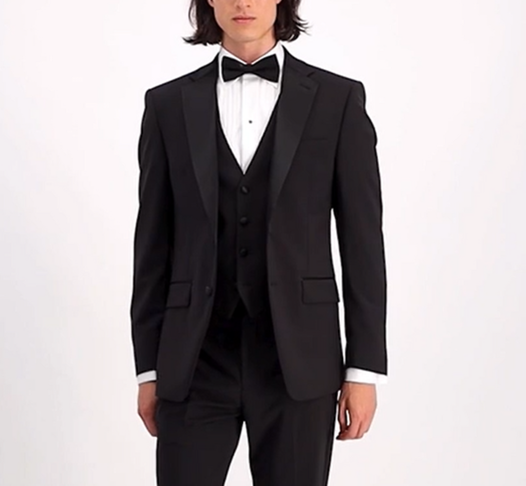 Calvin Klein Men's Slim-Fit Infinite Stretch Black Tuxedo Jacket