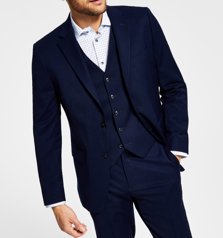 Tommy Hilfiger Men's Modern-Fit Wool TH-Flex Stretch Suit Jacket