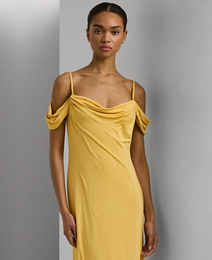 Lauren Ralph Lauren Off-The-Shoulder Jersey Gown Lauren Ralph Lauren Off-The-Shoulder Jersey Gown