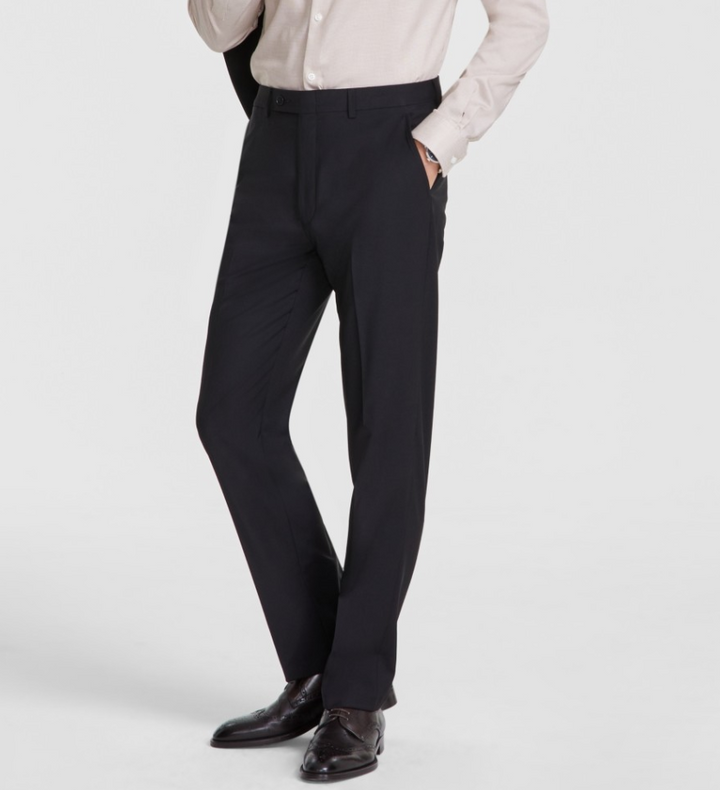 Calvin Klein Men's Slim-Fit Wool-Blend Stretch Suit Pants