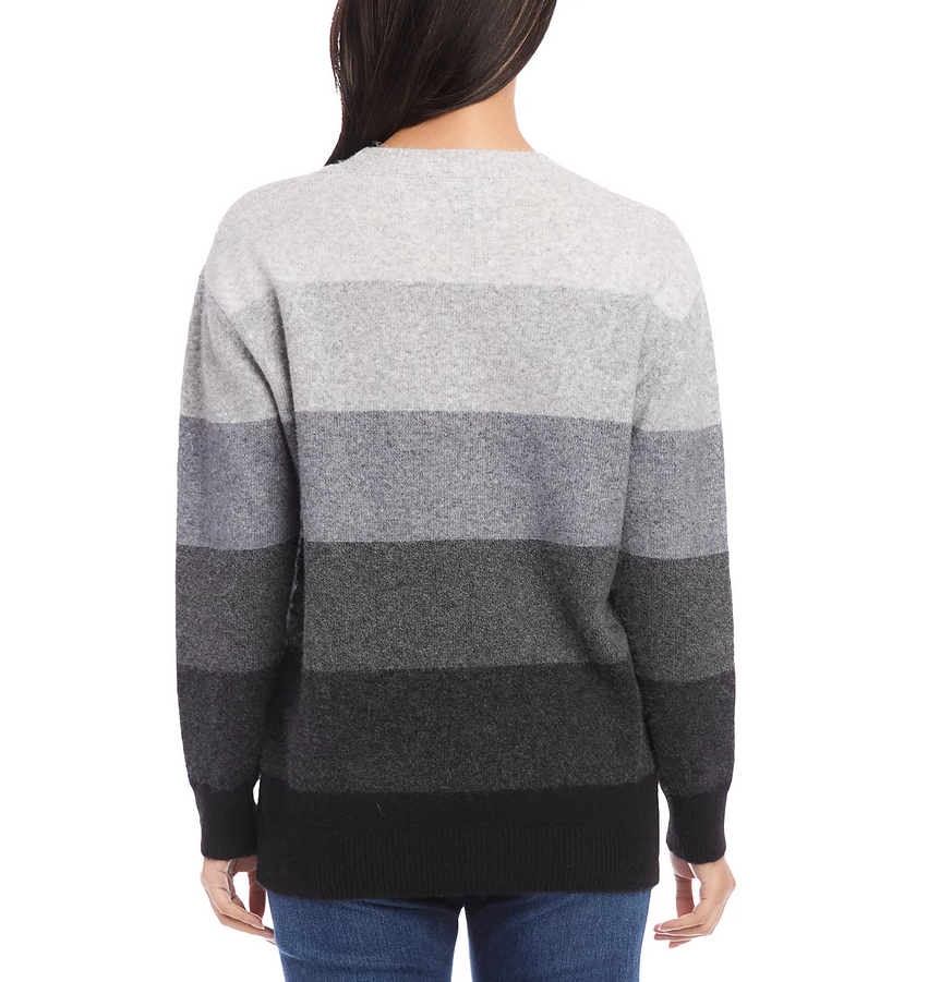 Karen Kane Striped Ombré Sweater