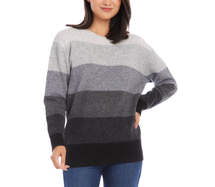 Karen Kane Striped Ombré Sweater