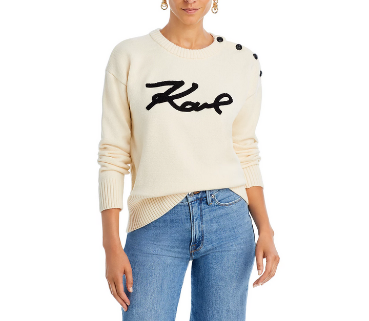 KARL LAGERFELD PARIS Script Sweater