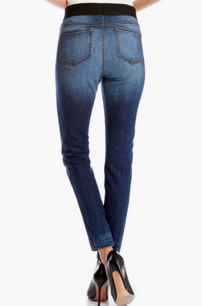 Karen Kane Vintage Wash Stretch Denim Leggings