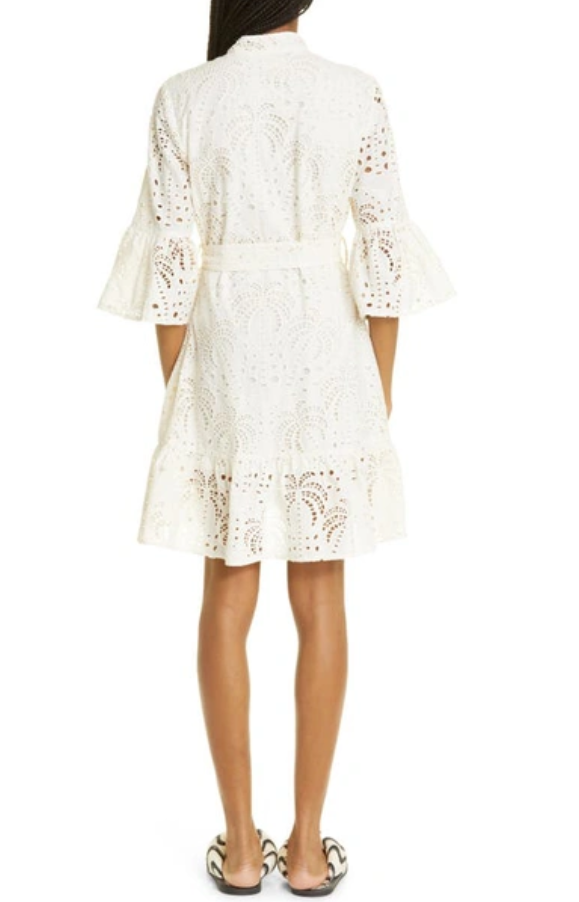 Farm Rio Palm Cotton Mini Dress