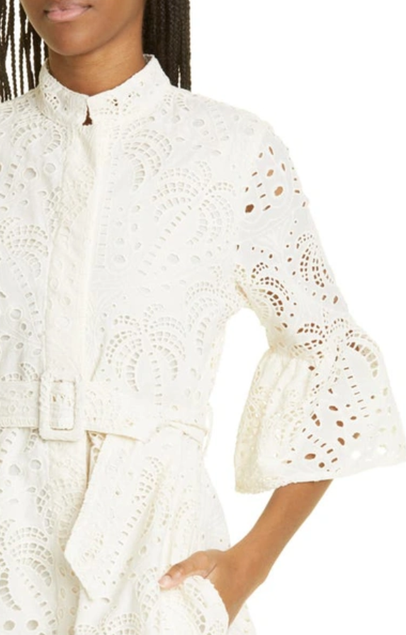 Farm Rio Palm Cotton Mini Dress