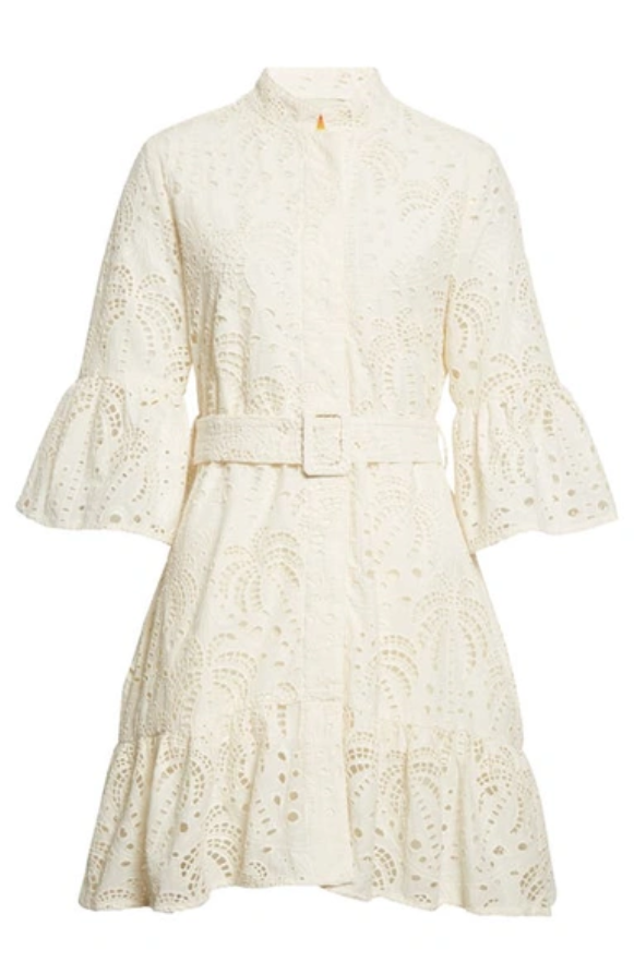 Farm Rio Palm Cotton Mini Dress