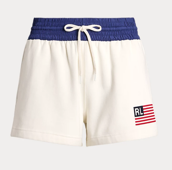 POLO Ralph Lauren Logo Flag Fleece Drawstring Short