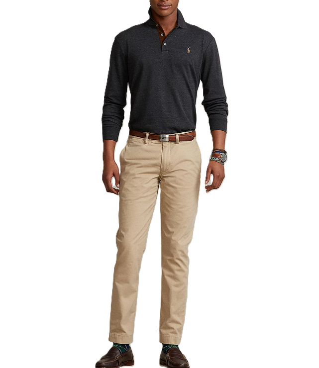 POLO Ralph Lauren MEN Classic Fit Soft Cotton Long-Sleeve Polo Shirt