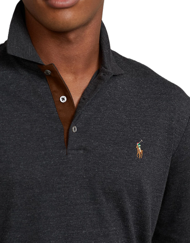 POLO Ralph Lauren MEN Classic Fit Soft Cotton Long-Sleeve Polo Shirt