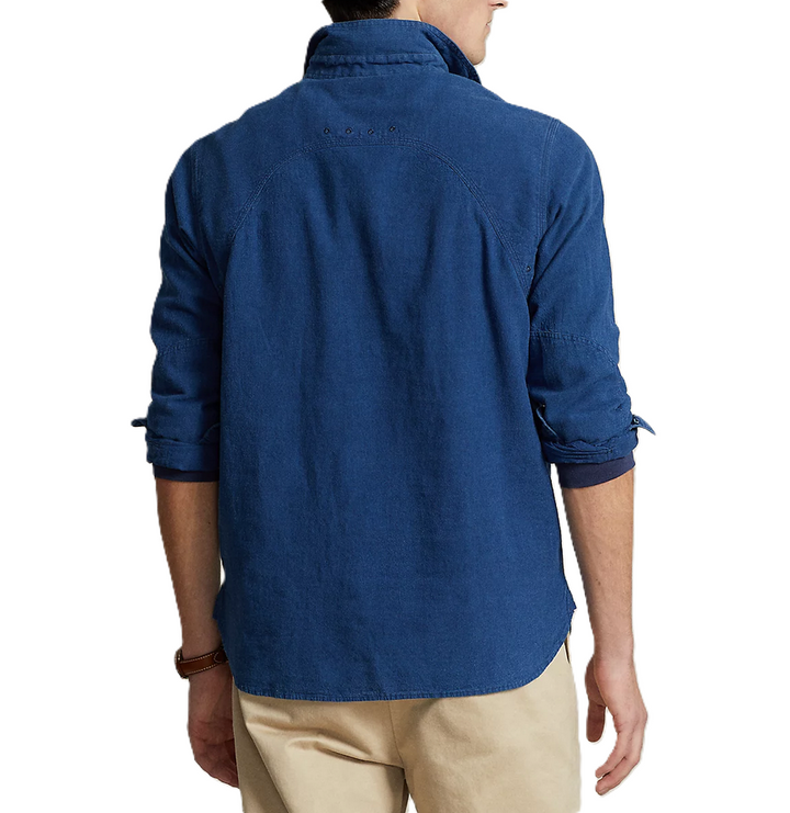 Polo Ralph Lauren Men's Classic-Fit Indigo Popover Workshirt