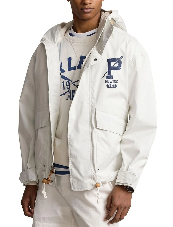 Polo Ralph Lauren Twill Graphic Hooded Jacket