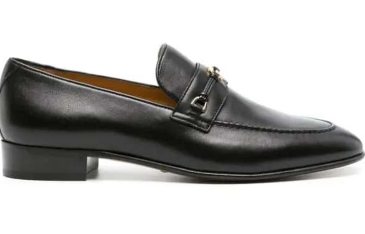 GUCCI Horsebit Interlocking G Leather Loafers