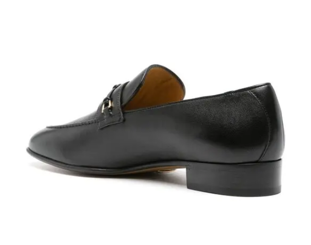 GUCCI Horsebit Interlocking G Leather Loafers