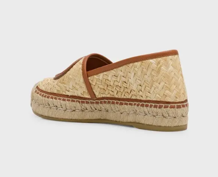 GUCCI Adela GG Raffia Espadrilles