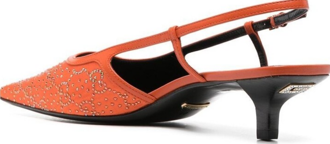 GUCCI GG-embellished Slingback Pumps