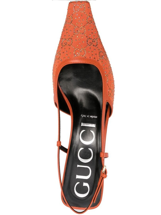 GUCCI GG-embellished Slingback Pumps