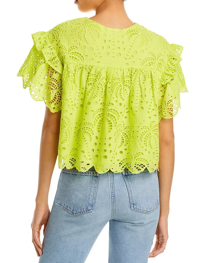 FARM Rio Cotton Eyelet Blouse