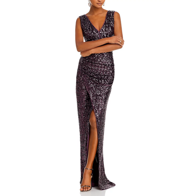 Chiara Boni La Petite Robe Cho Sequin Sleeveless Gown