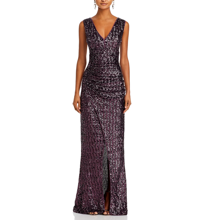 Chiara Boni La Petite Robe Cho Sequin Sleeveless Gown