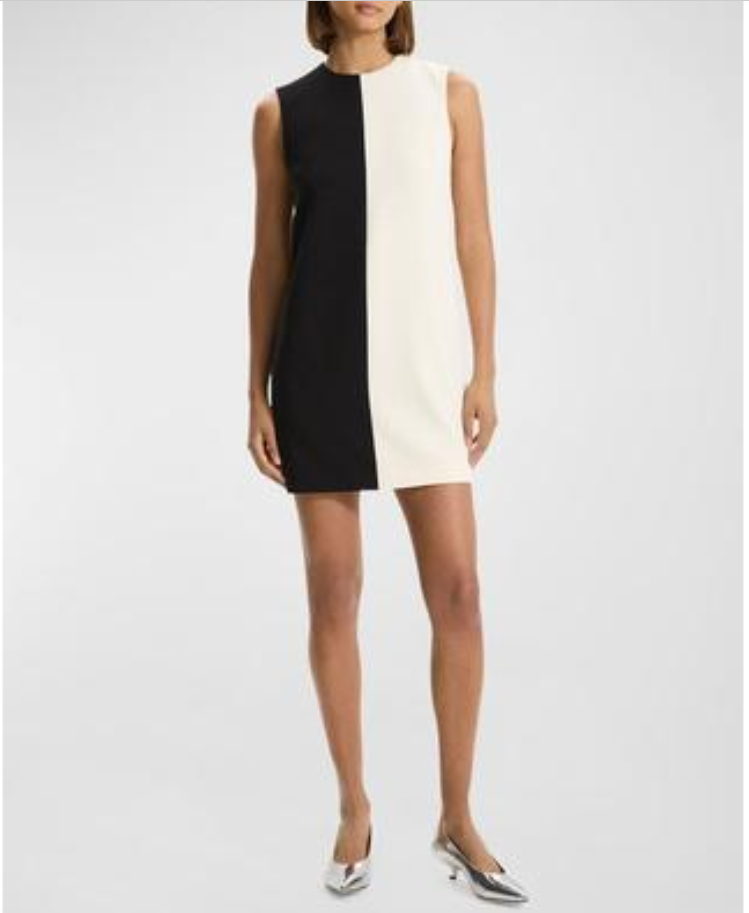 Theory Color Blocked Shift Dress