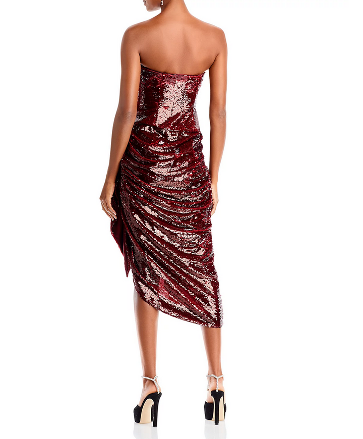 Cinq à Sept Shea Strapless Sequin Dress