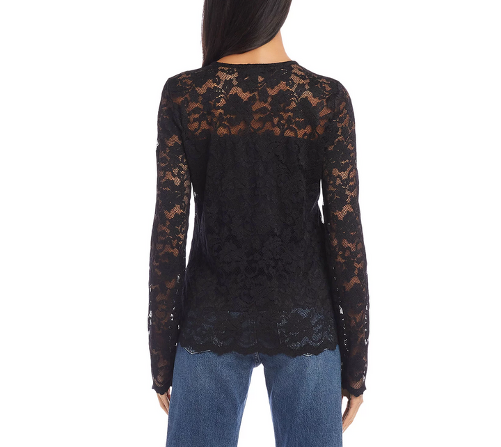 Karen Kane Floral Lace Top