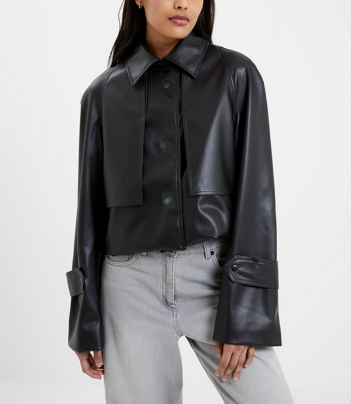 FRENCH CONNECTION Crolenda Faux Leather Jacket