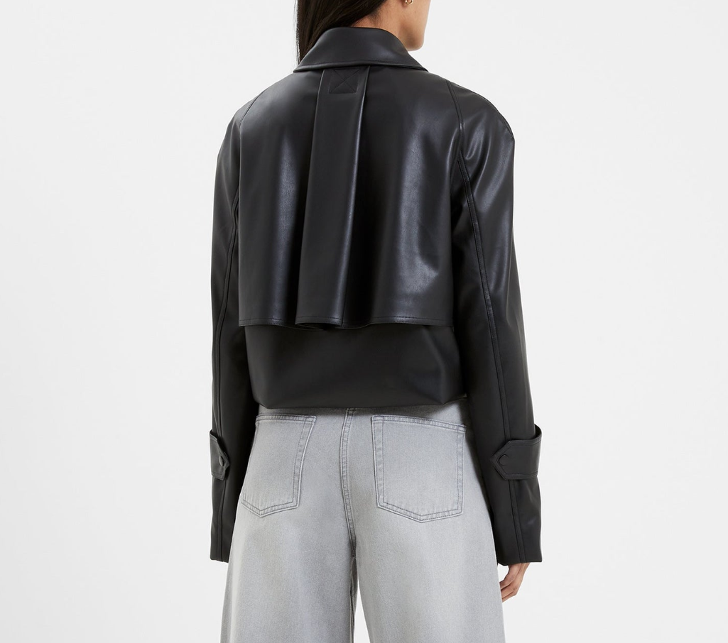 FRENCH CONNECTION Crolenda Faux Leather Jacket