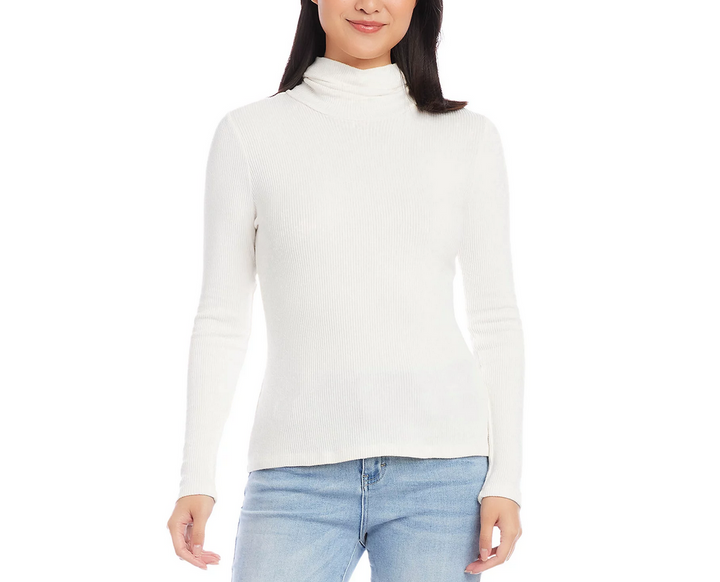 Karen Kane Ribbed Knit Turtleneck Top