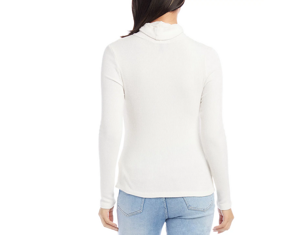 Karen Kane Ribbed Knit Turtleneck Top