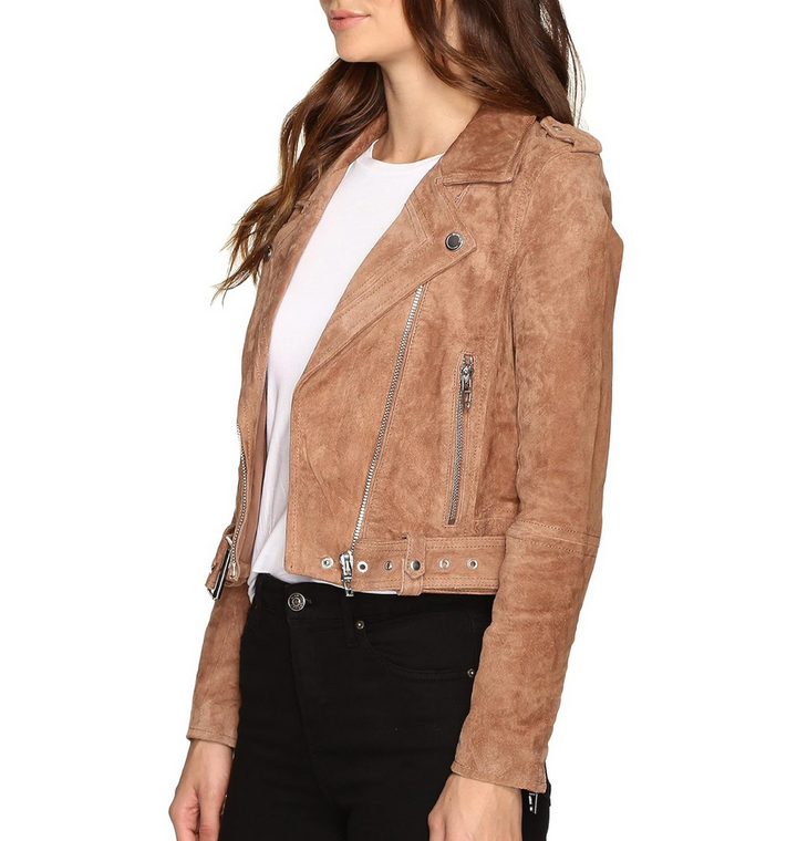 BLANKNYC Suede Moto Jacket