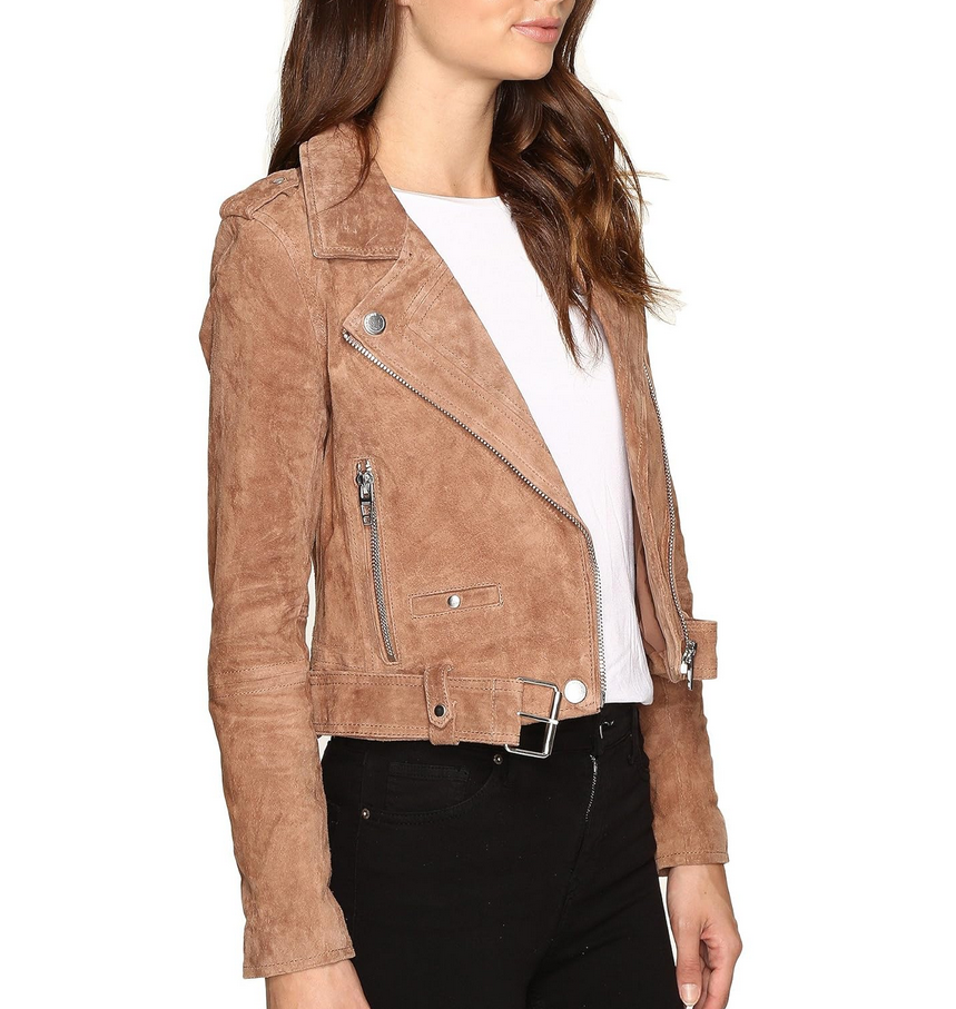 BLANKNYC Suede Moto Jacket