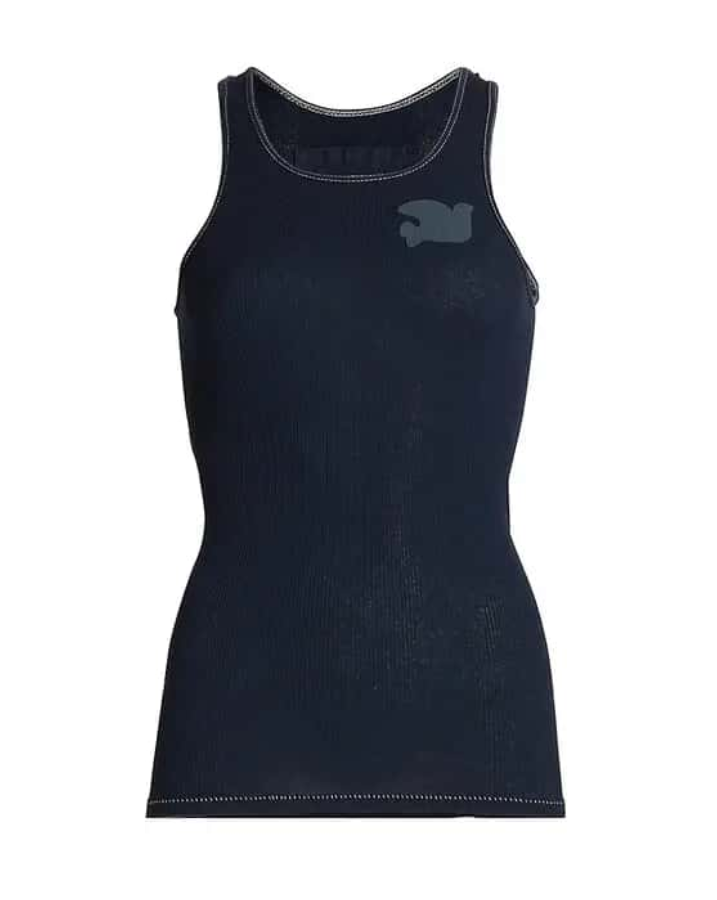 FREECITY Cotton Ribbed Logo Tank