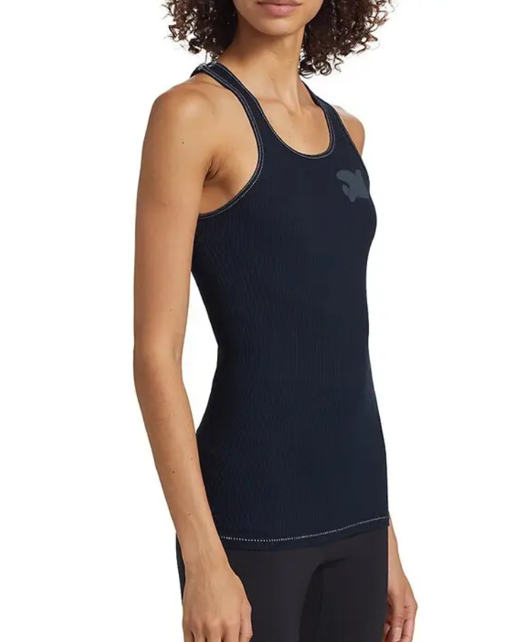 FREECITY Cotton Ribbed Logo Tank