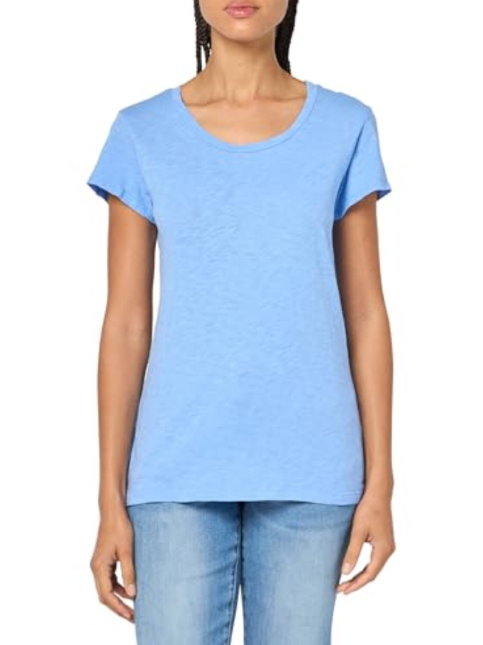 Velvet by Graham & Spencer Odelia Cotton Slub Crew Neck Tee