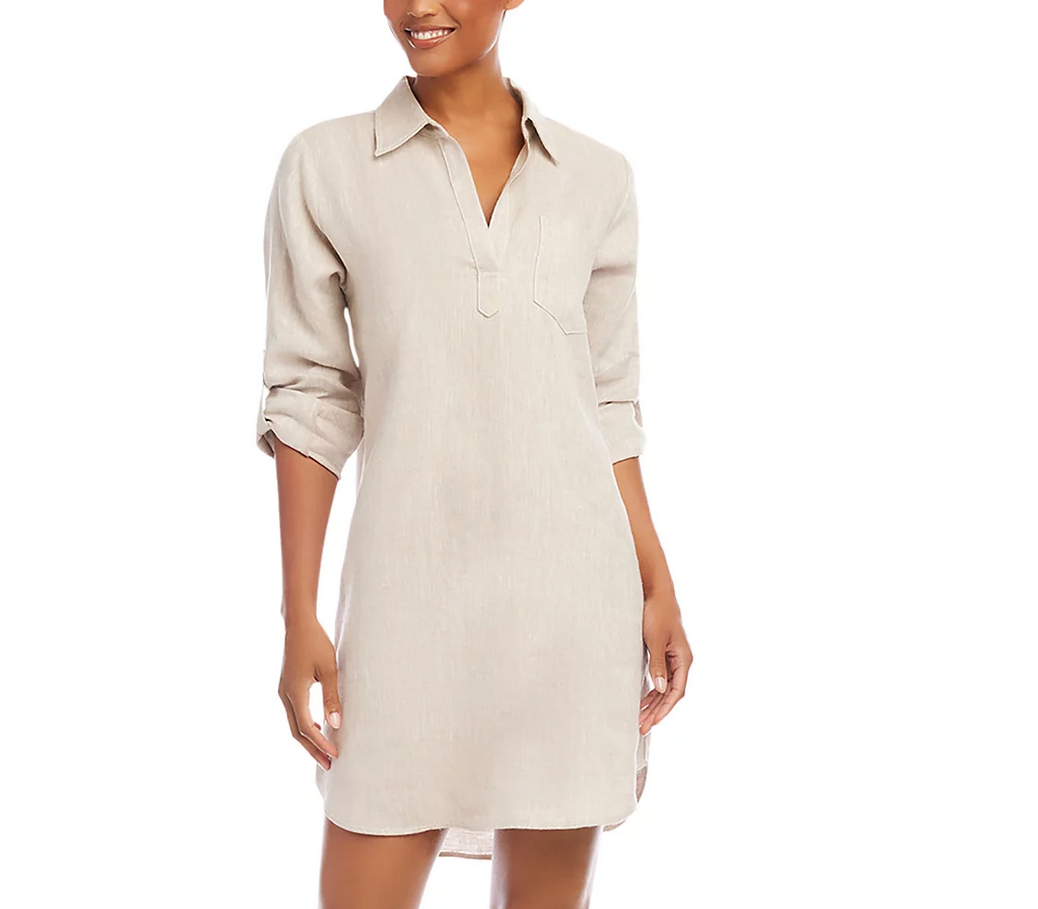 Karen Kane Linen Shirt Dress