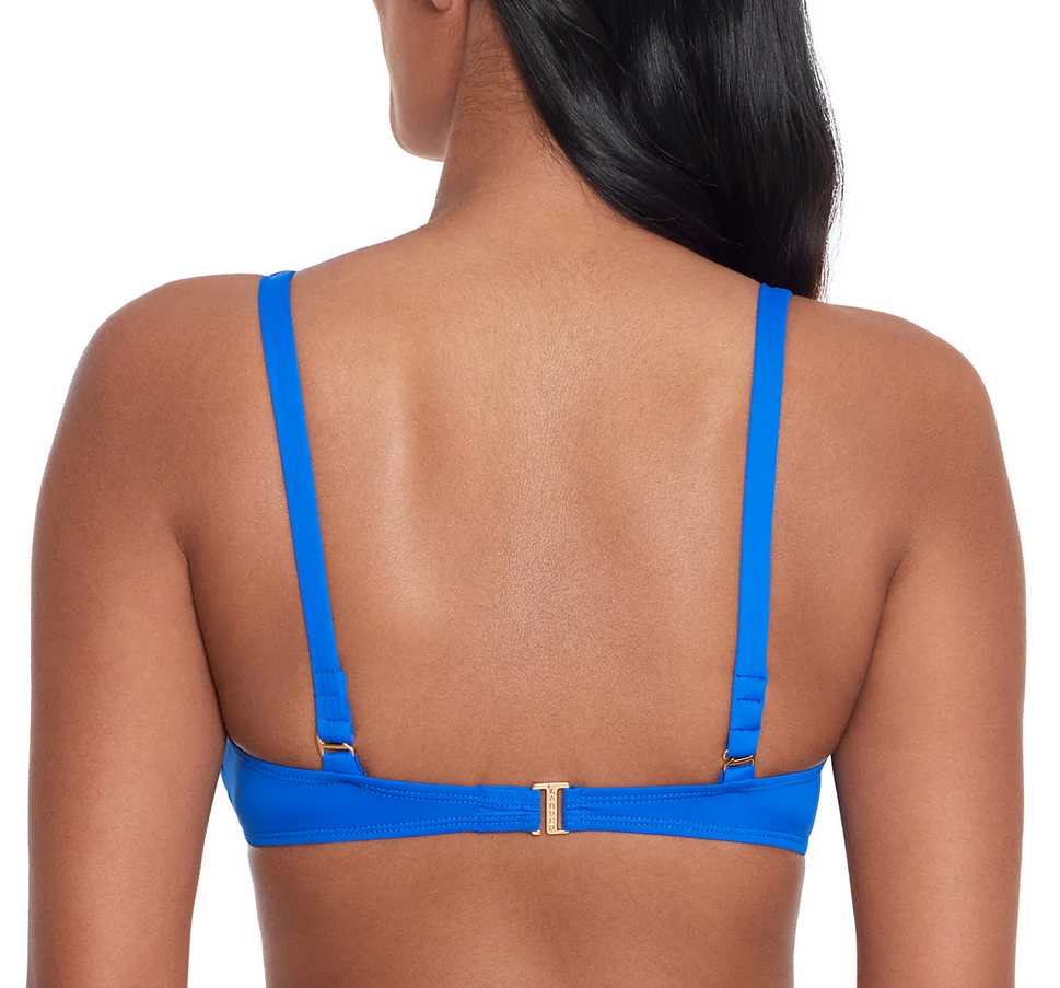 LAUREN RALPH LAUREN Ring-Trim Bikini Top