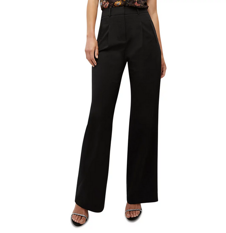 Veronica Beard Ollie Wool Blend Wide Leg Pants