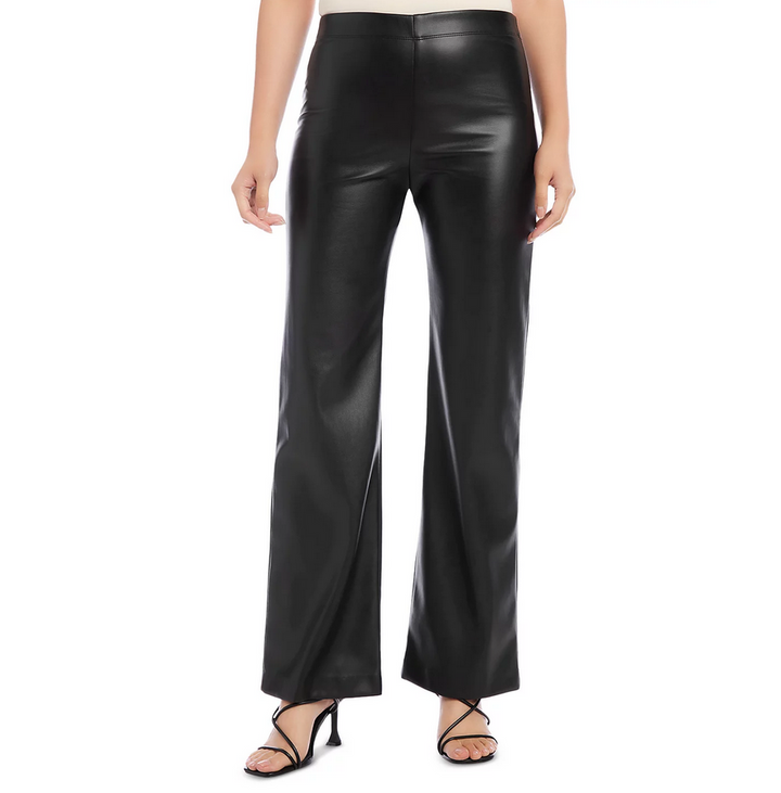 Karen Kane Wide Leg Faux Leather Pants