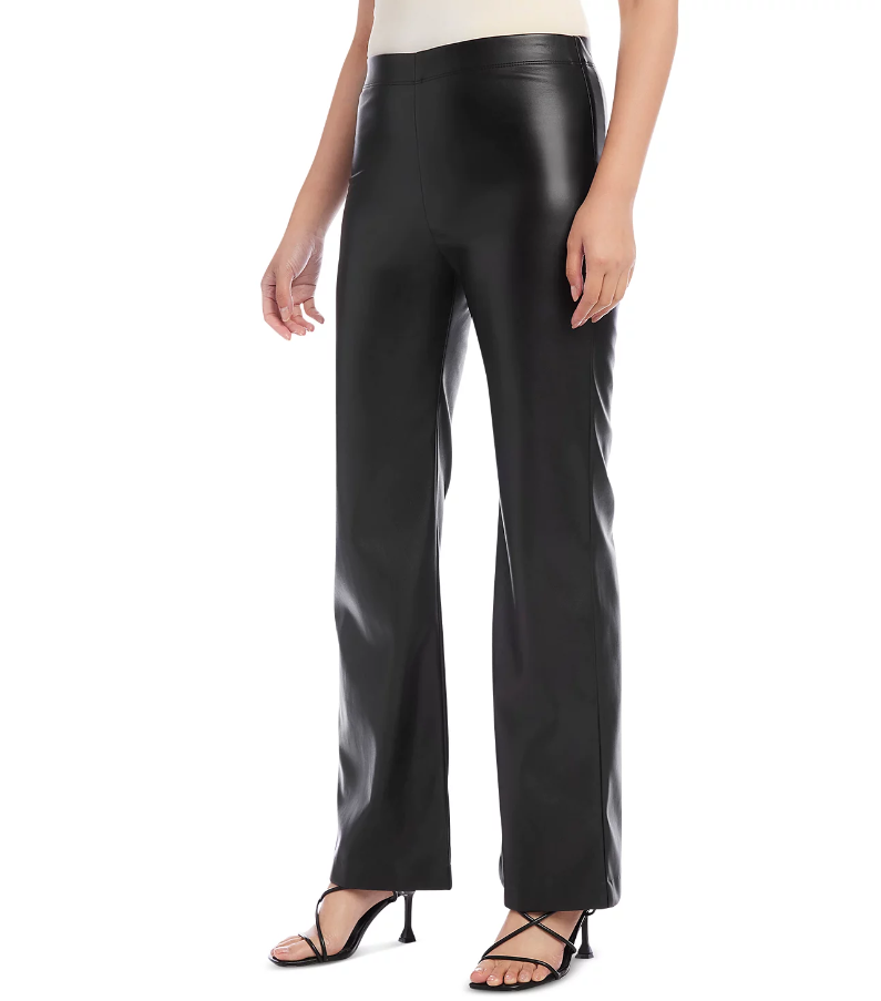 Karen Kane Wide Leg Faux Leather Pants