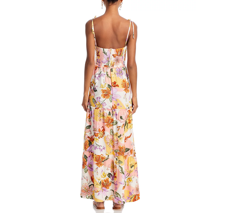 Agua Bendita Suzie Vitreo Floral Maxi Dress